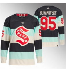 Men Seattle Kraken 95 Andre Burakovsky 2024 Deep Sea Blue Winter Classic Stitched Jersey