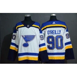 Blues 90 Ryan O 27Reilly White Adidas Jersey