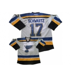 St. Louis Blues #17 Jaden Schwartz New White Road Stitched NHL Jersey