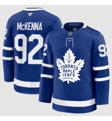 Men Toronto Maple Leafs 92 Gavin McKenna Fanatics Blue Home Premium Jerseys