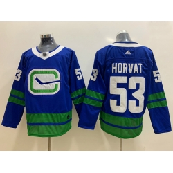 Canucks 53 Bo Horvat Blue Adidas Jersey