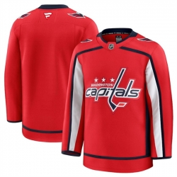 Men Washington Capitals Blank Red 2024 25 Home Stitched Hockey Jersey