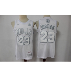 Bulls 23 Michael Jordan White MVP Nike Swingman Jersey