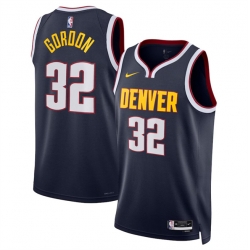 Men Denver Nuggets 32 Aaron Gordon Navy 2024 Icon Edition Stitched Basketball Jersey