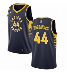 Mens Nike Indiana Pacers 44 Bojan Bogdanovic Authentic Navy Blue Road NBA Jersey Icon Edition 