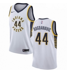 Mens Nike Indiana Pacers 44 Bojan Bogdanovic Swingman White NBA Jersey Association Edition 