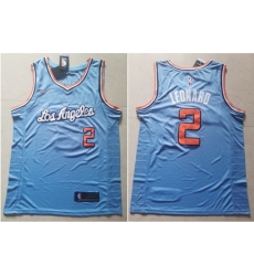 Clippers 2 Kawhi Leonard Light Blue Nike Swingman Jersey