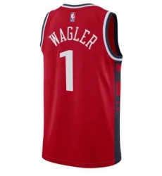 Men Los Angeles Clippers Keaton Wagler #1 Jersey Red
