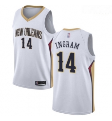 Pelicans #14 Brandon Ingram White Basketball Swingman Association Edition Jersey