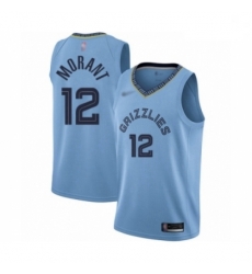 Grizzlies  12 Ja Morant Light Blue Basketball Swingman Statement Edition Jersey