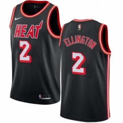 Womens Nike Miami Heat 2 Wayne Ellington Swingman Black Black Fashion Hardwood Classics NBA Jersey