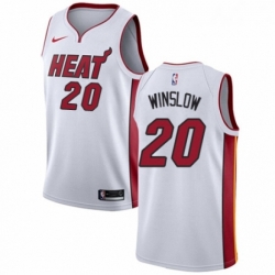 Womens Nike Miami Heat 20 Justise Winslow Authentic NBA Jersey Association Edition