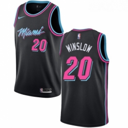 Womens Nike Miami Heat 20 Justise Winslow Swingman Black NBA Jersey City Edition