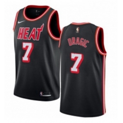 Womens Nike Miami Heat 7 Goran Dragic Authentic Black Black Fashion Hardwood Classics NBA Jersey