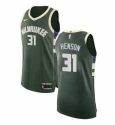 Youth Nike Milwaukee Bucks 31 John Henson Authentic Green Road NBA Jersey Icon Edition 