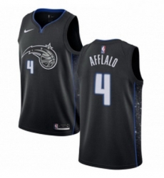 Youth Nike Orlando Magic 4 Arron Afflalo Swingman Black NBA Jersey City Edition 