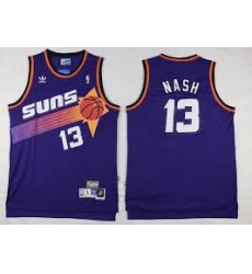 Mens Adidas Phoenix Suns 13 Steve Nash Swingman Purple Throwback NBA Jersey