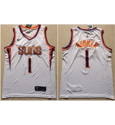 Suns 1 Devin Booker White Nike Swingman Jersey