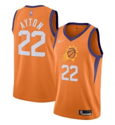 Suns  22 Deandre Ayton Orange Basketball Swingman Statement Edition 2019 2020 Jersey