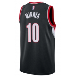 Men Portland Blazer Justin Minaya #10 Black City Edition jersey