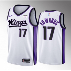 Men Sacramento Kings 17 Kessler Edwards White 2023 24 Association Edition Stitched Basketball Jersey