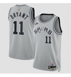 Men San Antonio Spurs 11 Carter Bryant Silver 2026 27 Classic Edition Stitched Basketball Jersey Men San Antonio Spurs 11 Carter Bryant Silver 2026 27 Classic Edition Stitched Basketball Jersey