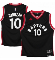 Mens Adidas Toronto Raptors 10 DeMar DeRozan Swingman Black NBA Jersey