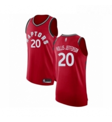 Mens Toronto Raptors 20 Rondae Hollis Jefferson Authentic Red Basketball Jersey Icon Edition 