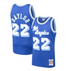 Men Los Angeles Lakers 22 Elgin Baylor Mitchell 26 Ness Royal 1960 61 Hardwood Classics Swingman Basketball Jersey