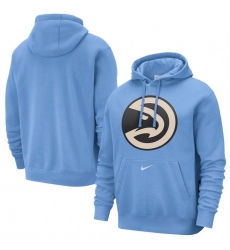 Men Atlanta Hawks Light Blue 2024 25 City Edition Essential Club Pullover Hoodie