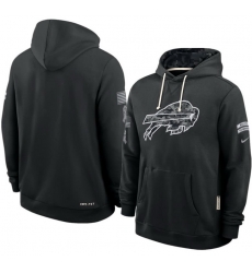 Men Buffalo Bills Black 2026 Salute to Service Sideline Dri FIT Pullover Hoodie Men Buffalo Bills Black 2026 Salute to Service Sideline Dri FIT Pullover Hoodie
