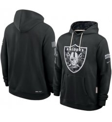 Men Las Vegas Raiders Black 2026 Salute to Service Sideline Dri FIT Pullover Hoodie Men Las Vegas Raiders Black 2026 Salute to Service Sideline Dri FIT Pullover Hoodie
