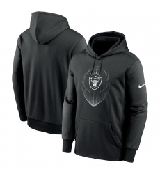 Men Philadelphia Eagles Black Icon Performance Pullover Hoodie