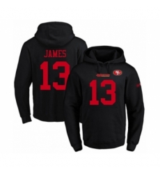 Football Mens San Francisco 49ers 13 Richie James Black Name Number Pullover Hoodie