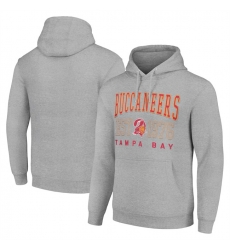 Men Tampa Bay Buccaneers Grey Throwback Logo Pullover Hoodie Men Tampa Bay Buccaneers Grey Throwback Logo Pullover Hoodie