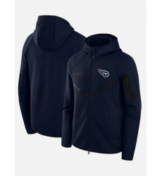 Men Tennessee Titans Navy Tech Fleece Full Zip Windrunner Hoodie Men Tennessee Titans Navy Tech Fleece Full Zip Windrunner Hoodie