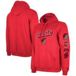 Men Portland Trail Blazers Red 2023 24 City Edition Pullover Hoodie