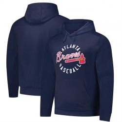 Men Atlanta Braves Navy Dunbrooke Champion Pullover Hoodie