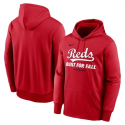Men Cincinnati Reds Red 2025 Postseason Collection Therma Fleece Hoodie