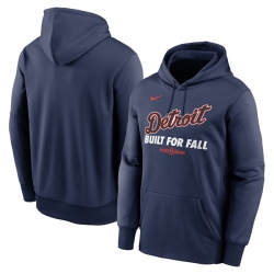 Men Detroit Tigers Navy 2025 Postseason Collection Therma Fleece Hoodie