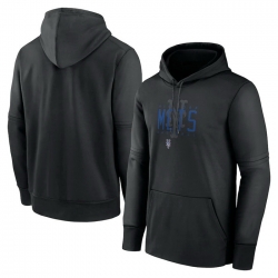 Men New York Mets Black Pregame Performance Pullover Hoodie