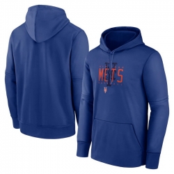 Men New York Mets Royal Pregame Performance Pullover Hoodie