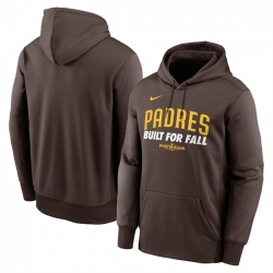 Men San Diego Padres Brown 2025 Postseason Collection Therma Fleece Hoodie