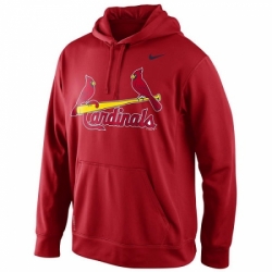 MLB St Louis Cardinals Nike Men KO Wordmark Perfomance Hoodie Red