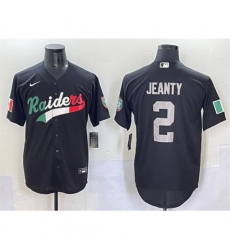 Men Women Youth Las Vegas Raiders 2 Ashton Jeanty Black Custom Mexico Cool Base Stitched Baseball Jersey Men Women Youth Las Vegas Raiders 2 Ashton Jeanty Black Custom Mexico Cool Base Stitched Baseball Jersey