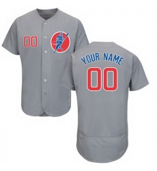 Men Women Youth Toddler All Size Chicago Cubs Gray Customized Flexbase New Design Jersey