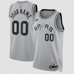 Men San Antonio Spurs Active Player Custom Silver 2026 27 Classic Edition Stitched Basketball Jersey
