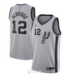 Men Women Youth All Size Spurs Grey Jordan Brand Custom NBA Jersey-