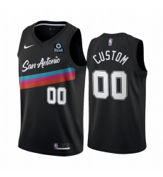 Men Women Youth San Antonio Spurs 2020 Black City Edition Custom jersey