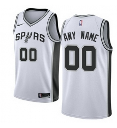 Men Women Youth Toddler All Size Nike San Antonio Spurs Customized Swingman White Home NBA Association Edition Jersey